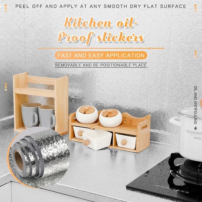 (🎁Hot Sale🎁)(🔥FACTORY OUTLET-49% OFF) Kitchen Oil-proof Stickers