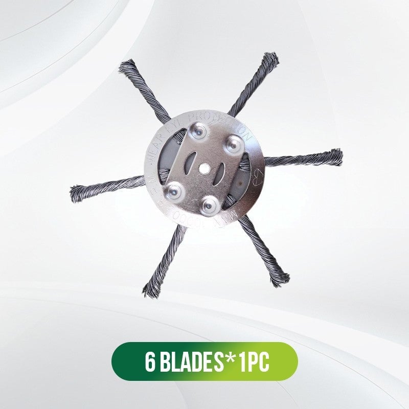 👨🌾6 inch Steel Wire Brush Cutter Trimmer Head