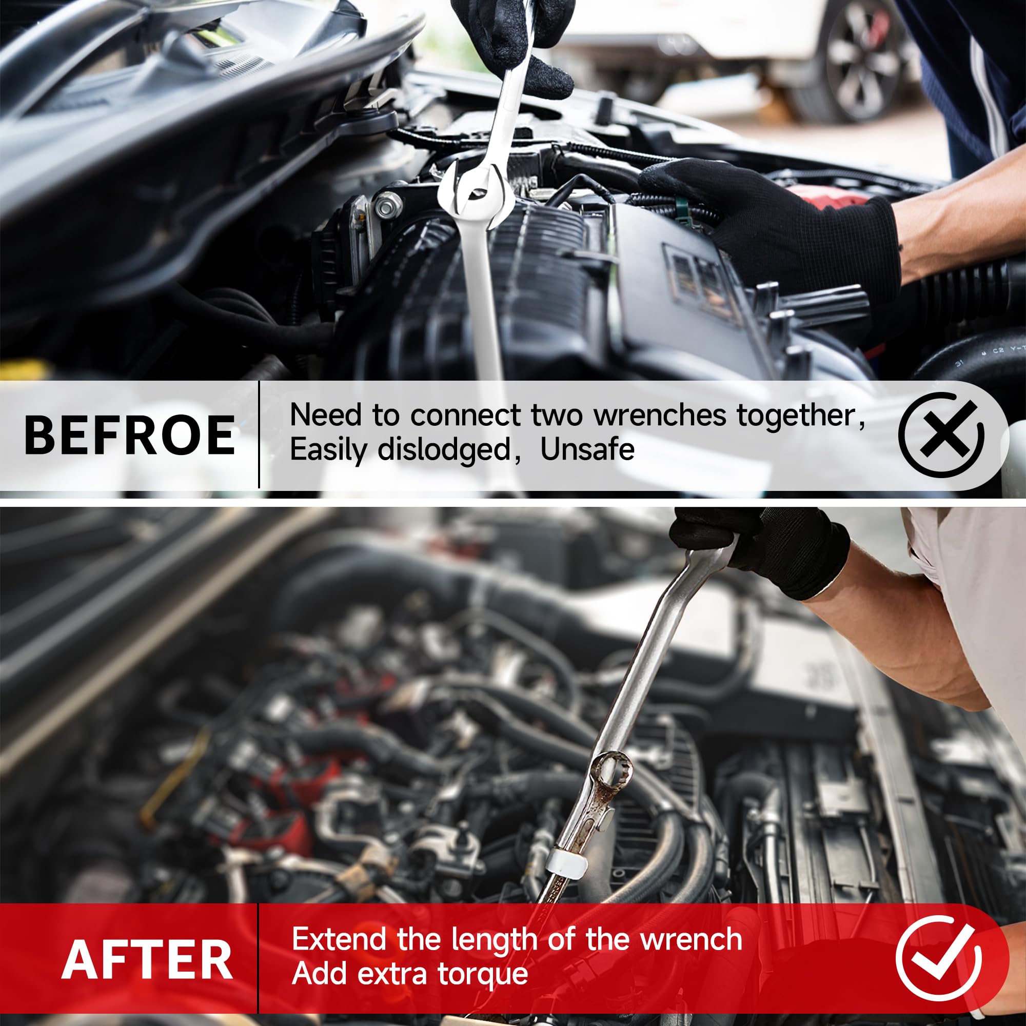 👍Hot Sale 49% OFF💥Universal Wrench Extension Tool Torque Wrench Extension Kit