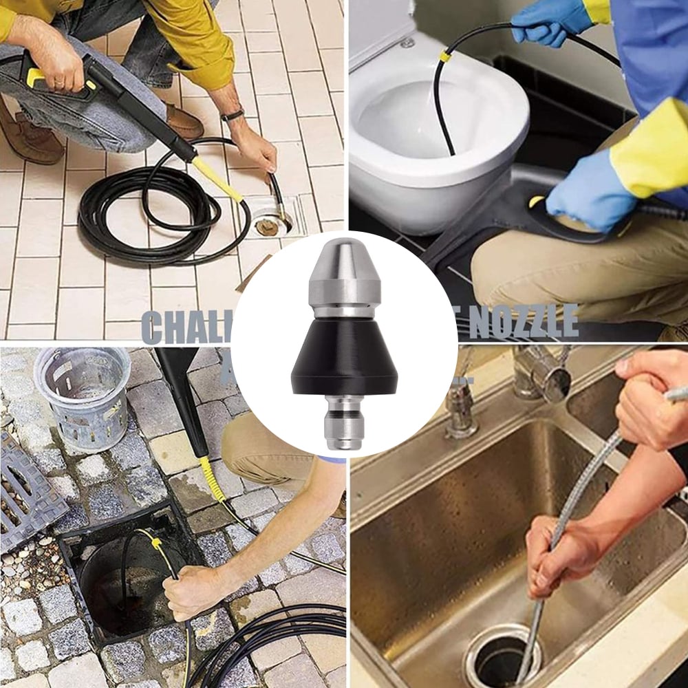 🏆Flash Sale⚡ 50K+ SOLD! Almost Gone-💥⏰Sewer Cleaning Tool High-pressure Nozzle,Best Gifts