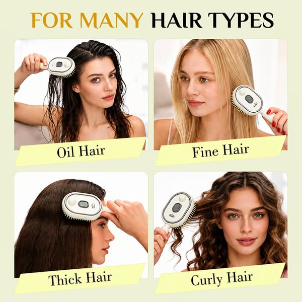 (🎁Last Day 49% OFF)💆♀️✨Electric Spray Air Cushion Massage Comb