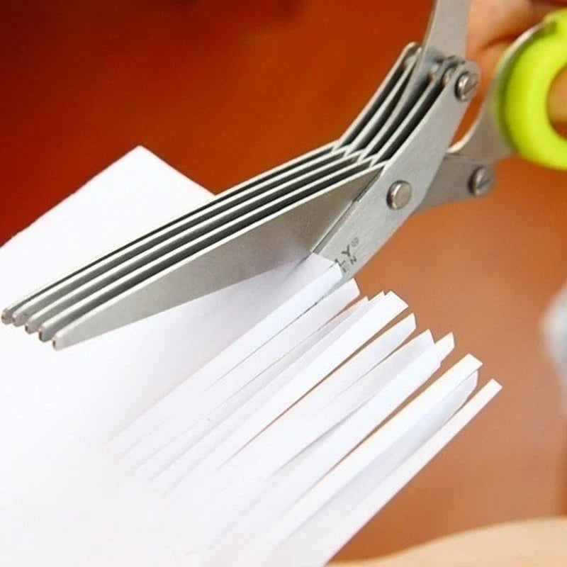 🔥Hot Sale 49% OFF🔥5 Blade Kitchen Salad Scissors
