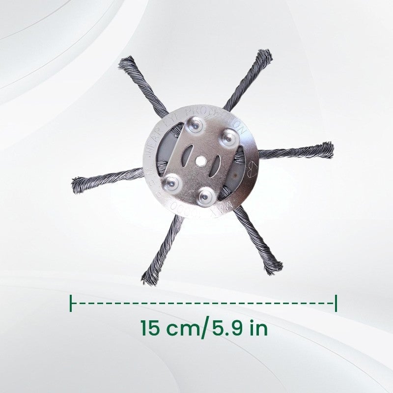 👨🌾6 inch Steel Wire Brush Cutter Trimmer Head