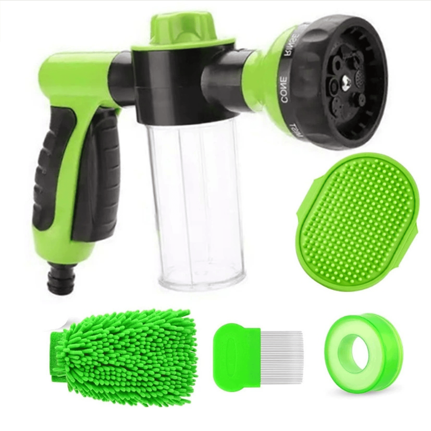 🔥49% OFF🔥 Dog Wash Hose Nozzle Foam Dog Horse Sprayer Wash Hose Attachment Soap Dispenser Sprayer Dog Bathing Sprayer
