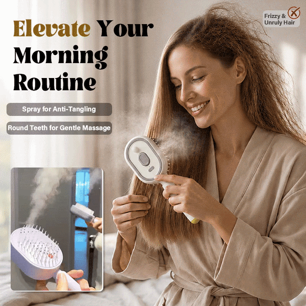 (🎁Last Day 49% OFF)💆♀️✨Electric Spray Air Cushion Massage Comb