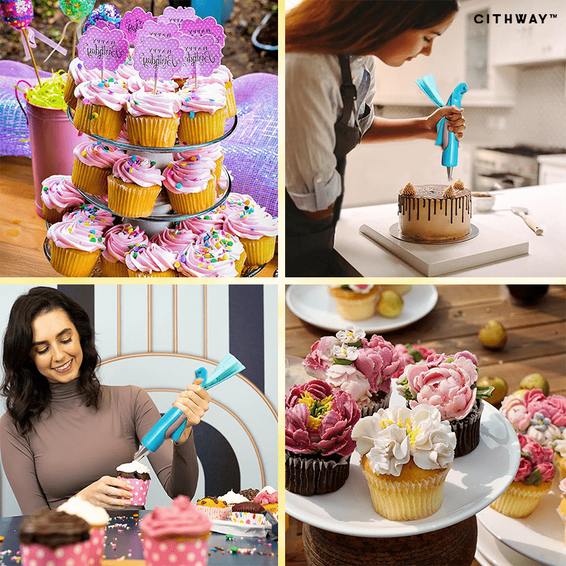 🔥Clearance Sale - 49% OFF🔥Cake Decorating Piping Pen Tool and Nozzle Set