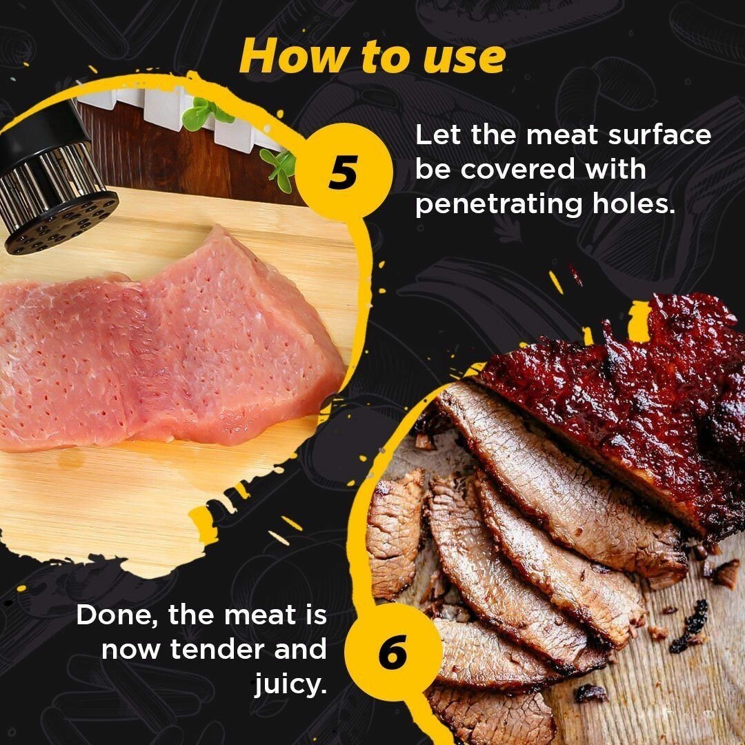 đ„Hot Sale 49% OFFđ„ đ„©Stainless Steel Meat Tenderizer Needle 21 Pin Steak BBQ Kitchen Cooking Tool
