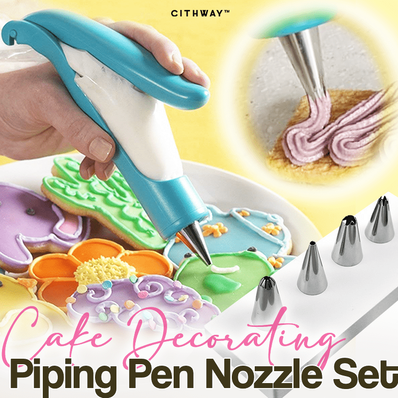 🔥Clearance Sale - 49% OFF🔥Cake Decorating Piping Pen Tool and Nozzle Set