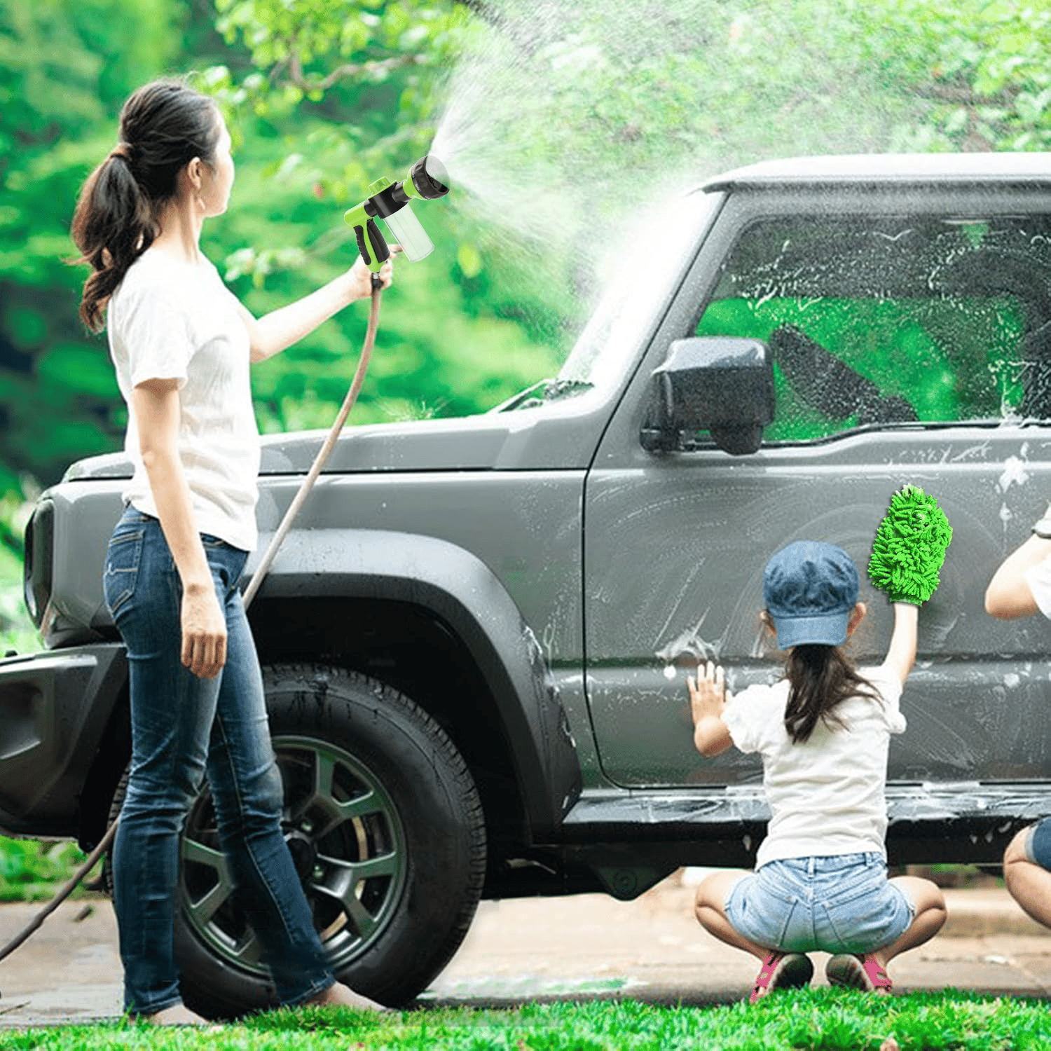 🔥49% OFF🔥 Dog Wash Hose Nozzle Foam Dog Horse Sprayer Wash Hose Attachment Soap Dispenser Sprayer Dog Bathing Sprayer