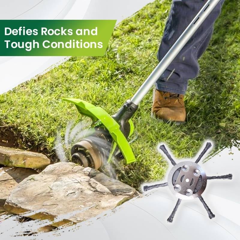 👨🌾6 inch Steel Wire Brush Cutter Trimmer Head
