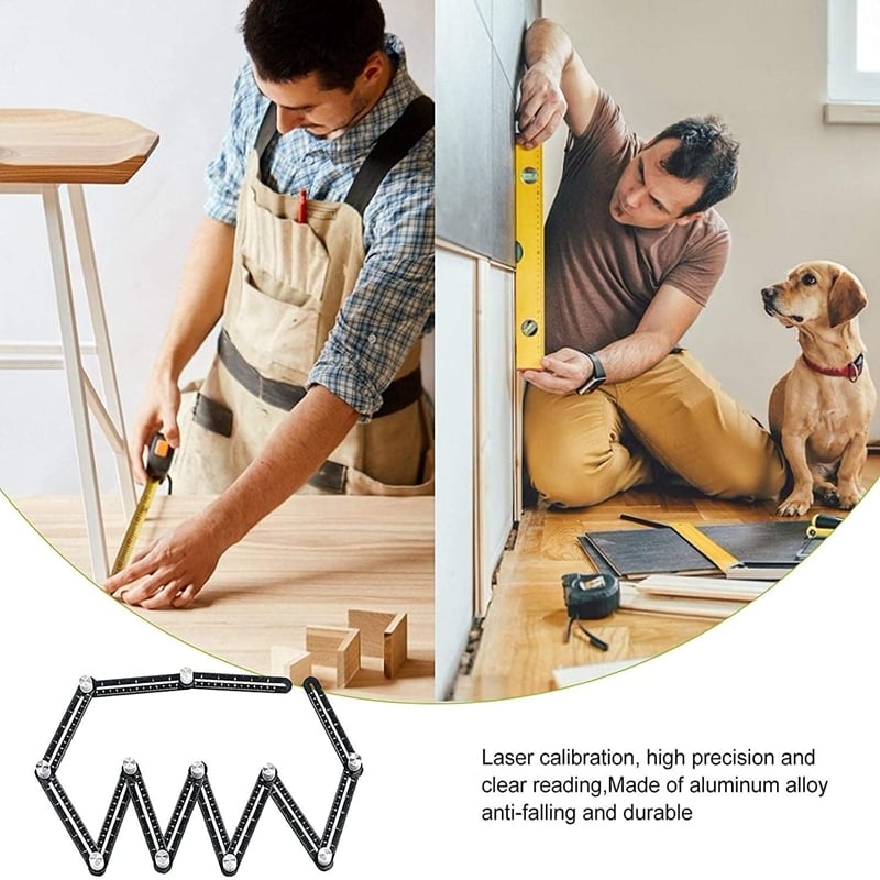 🔥Hot Sale Promotion 49% OFF-12-fold Multi Angle Measuring Ruler