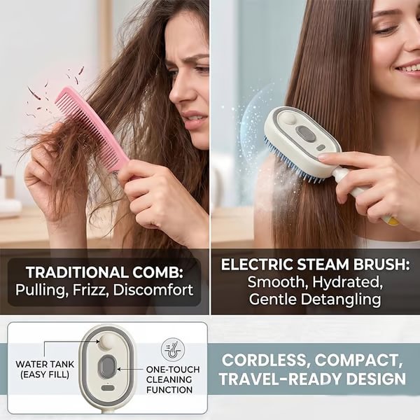 (🎁Last Day 49% OFF)💆♀️✨Electric Spray Air Cushion Massage Comb