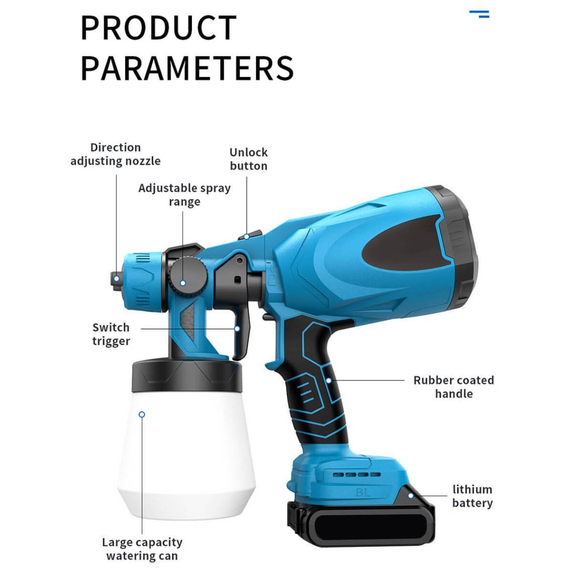 đ„49% OFFđ„Cordless high pressure paint sprayer