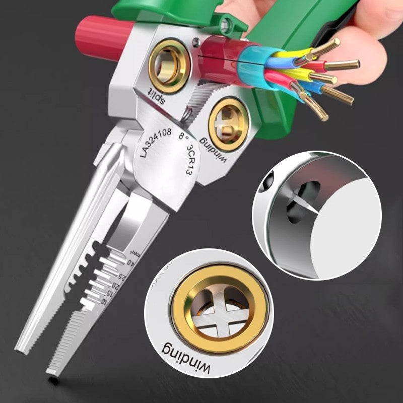 🧰8 in 1 super easy multi-function wire stripping pliers