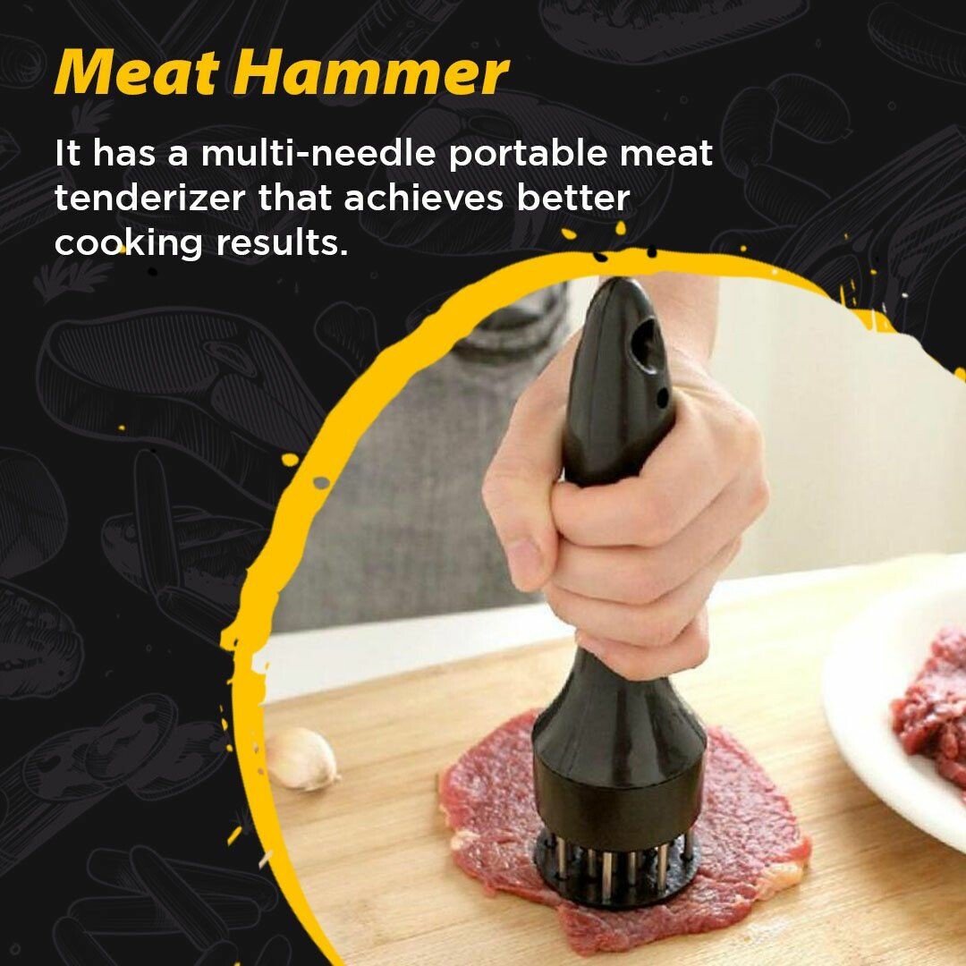 đ„Hot Sale 49% OFFđ„ đ„©Stainless Steel Meat Tenderizer Needle 21 Pin Steak BBQ Kitchen Cooking Tool