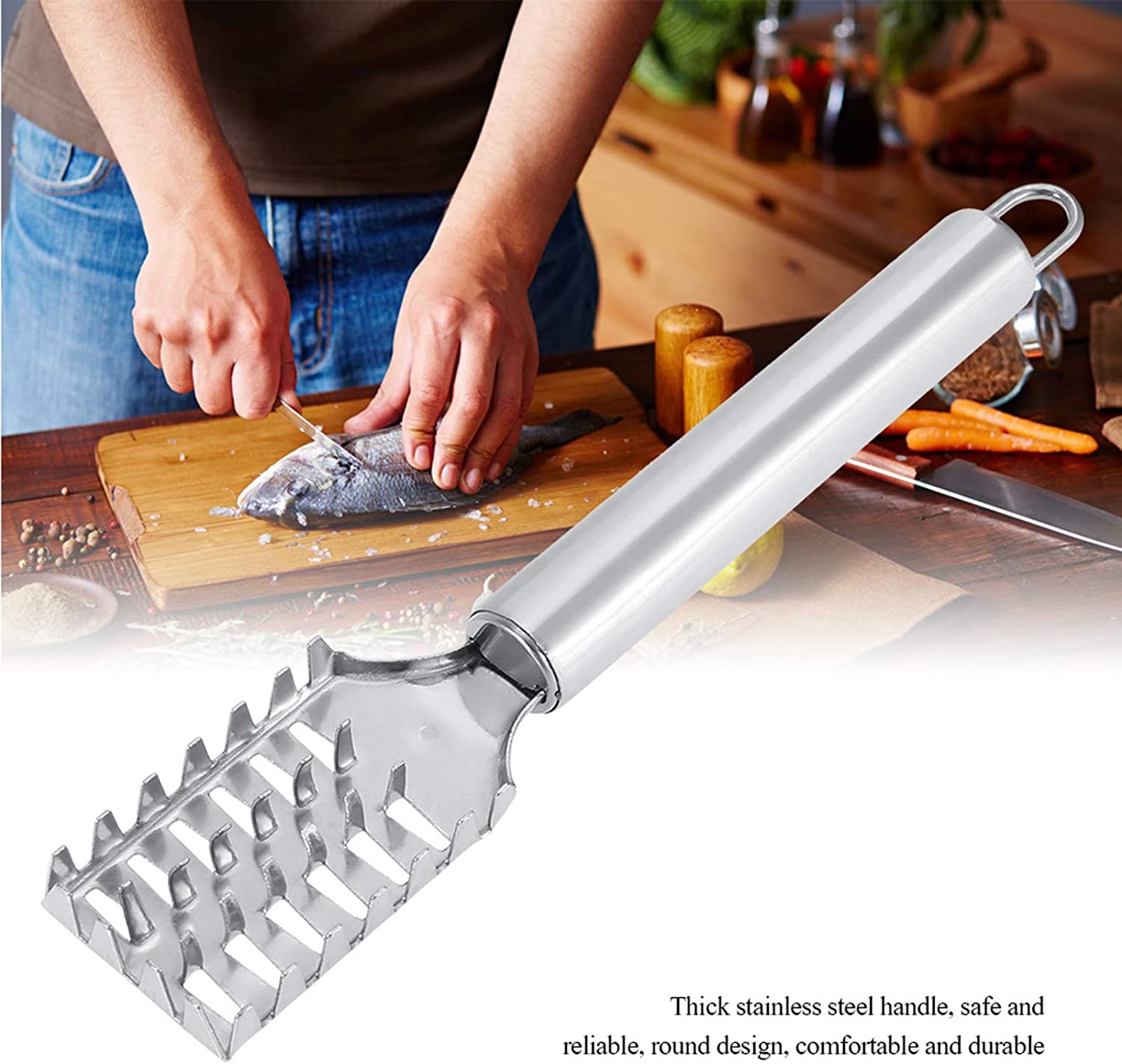 🔥 Hot Sale 49% OFF - Stainless Steel Fish Scaler - Buy 2 Get 1 Free Now