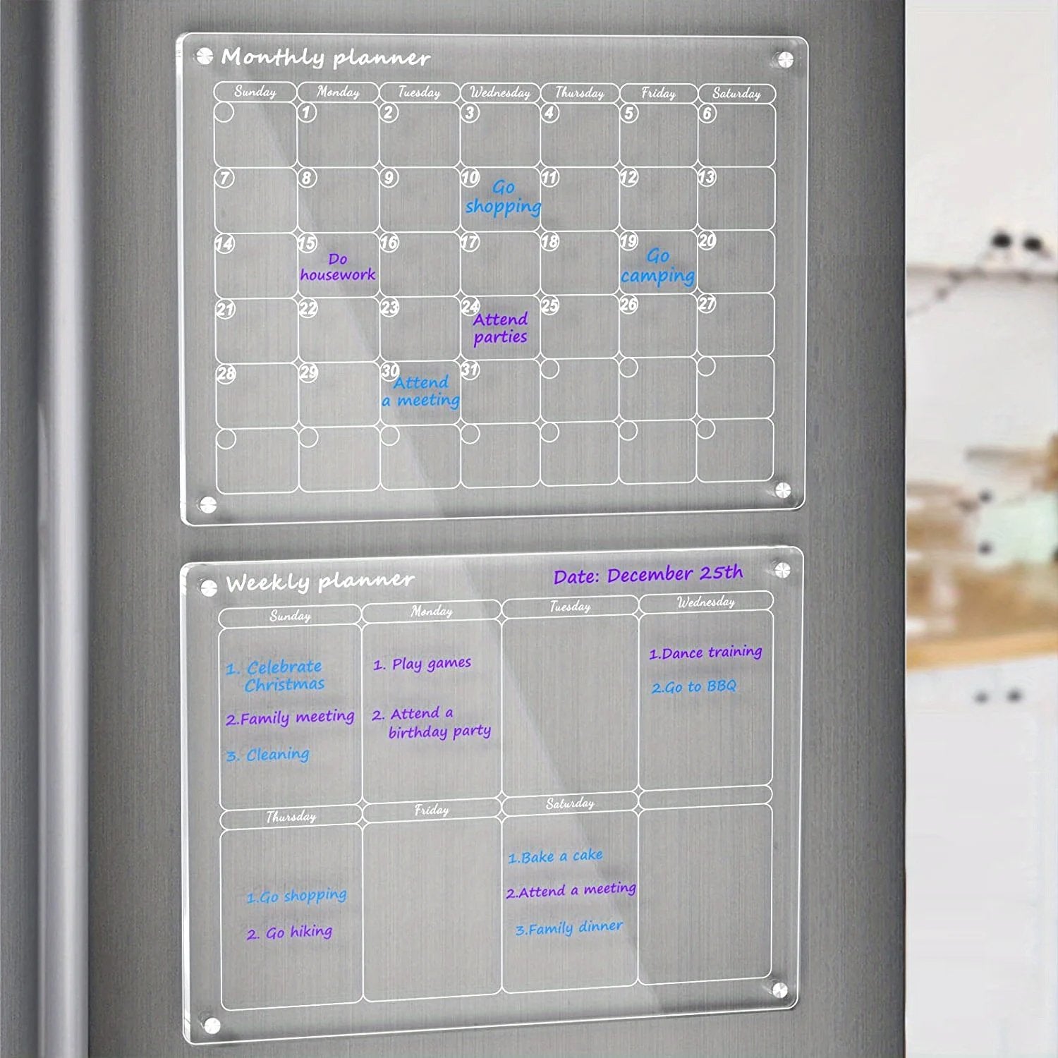 🔥Hot Selling 49% OFF😍📆Magnetic Schedule Planner For Fridge[Permanently reusable]