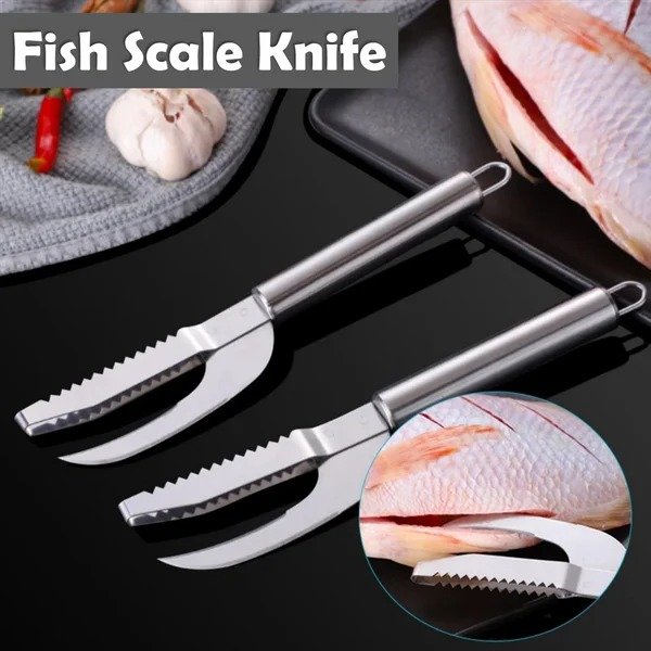 🔥This Week's Special Offer - 49% off🔥Fish Scale Knife Cut/Scrape/Dig 3-in-1
