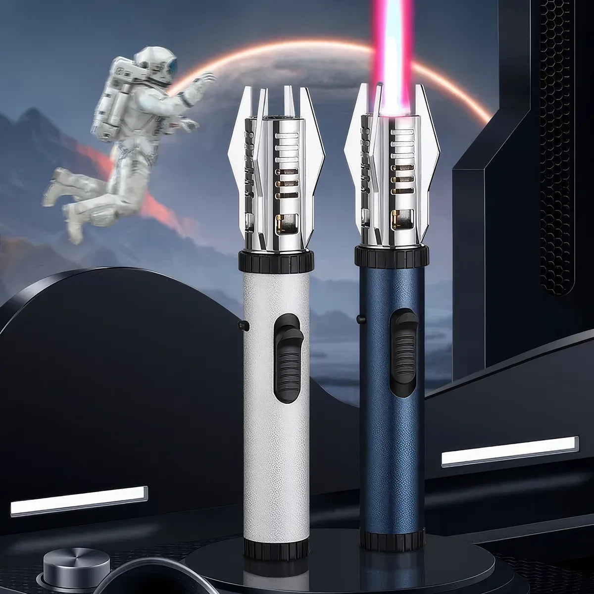 🔥Hot Sale 49% Off🔥360° Outdoor Windproof Turbine Torch Lighter