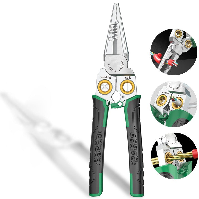 🧰8 in 1 super easy multi-function wire stripping pliers