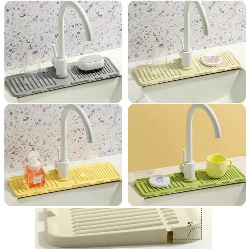 ⏰HOT SALE-Faucet Guard & Draining Mat