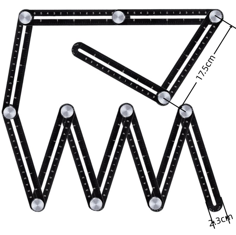 🔥Hot Sale Promotion 49% OFF-12-fold Multi Angle Measuring Ruler