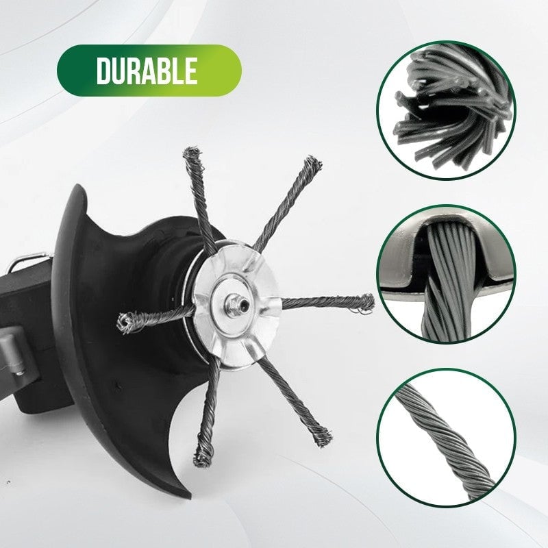 👨‍🌾6 inch Steel Wire Brush Cutter Trimmer Head