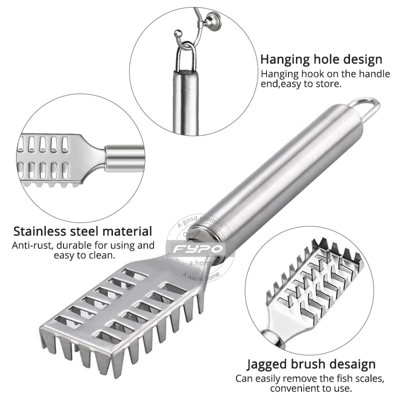 🔥 Hot Sale 49% OFF - Stainless Steel Fish Scaler - Buy 2 Get 1 Free Now