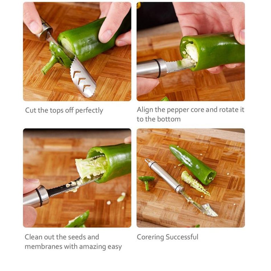 💥Hot Sale 49% OFF💥Pepper Seed Corer Remover