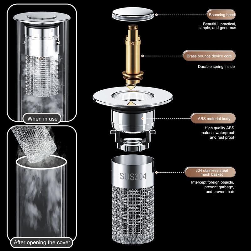 🔥Buy 2 Get 1 Free(3pcs )🏠Stainless Steel Floor Drain Filter