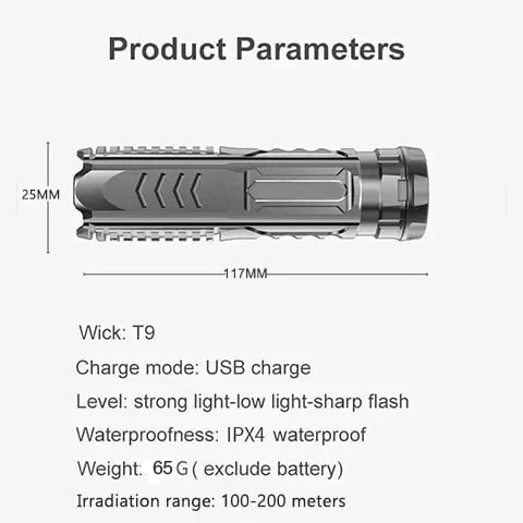 🎁Germany New Technology🔦Multifunctional Rechargeable Flashlight