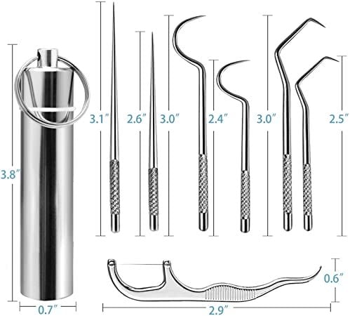🔥Hot Selling 49% OFF🔥Stainless Steel Toothpick Set 7pcs