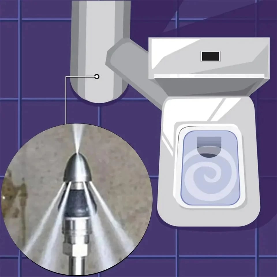 🏆Flash Sale⚡ 50K+ SOLD! Almost Gone-💥⏰Sewer Cleaning Tool High-pressure Nozzle,Best Gifts
