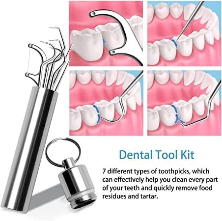 🔥Hot Selling 49% OFF🔥Stainless Steel Toothpick Set 7pcs