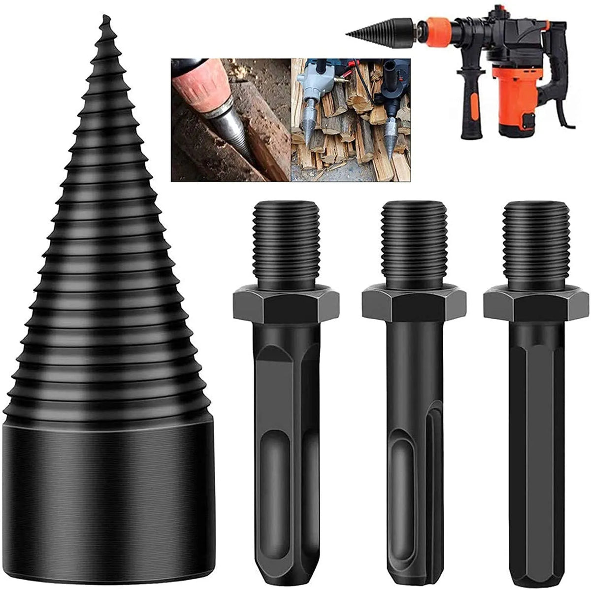 Wood Log Splitter Firewood Drill Bit