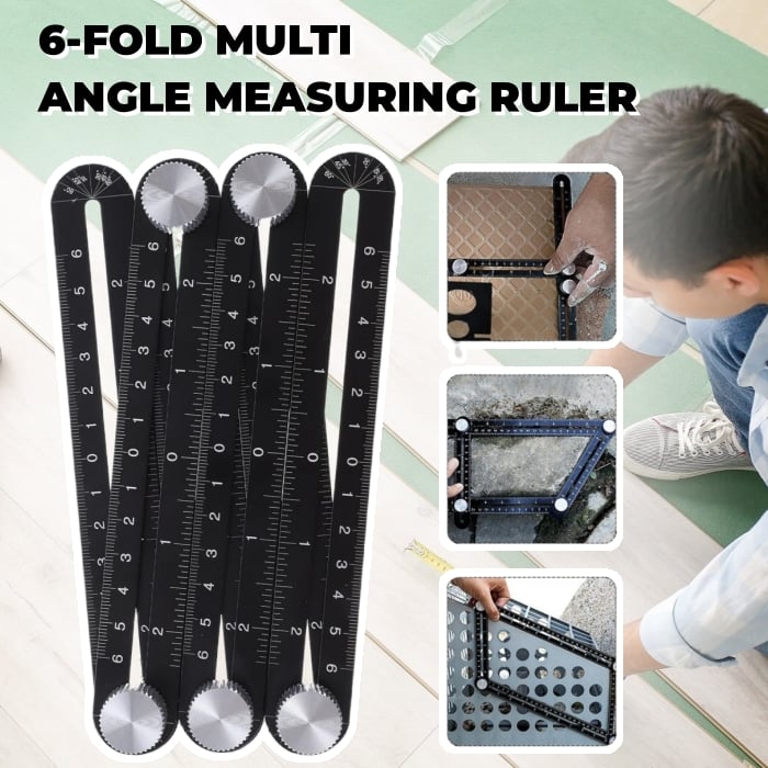 🔥Hot Sale Promotion 49% OFF-12-fold Multi Angle Measuring Ruler
