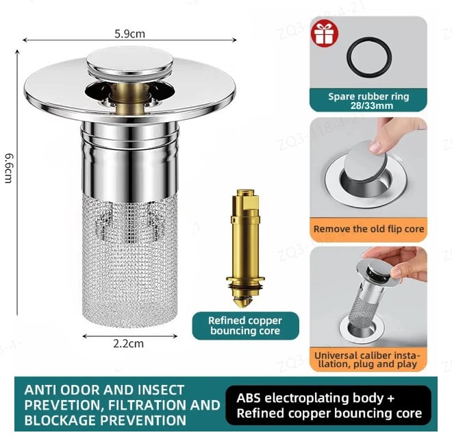 🔥Buy 2 Get 1 Free(3pcs )🏠Stainless Steel Floor Drain Filter