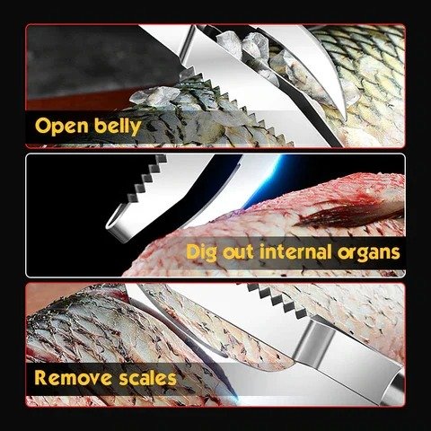 🔥This Week's Special Offer - 49% off🔥Fish Scale Knife Cut/Scrape/Dig 3-in-1