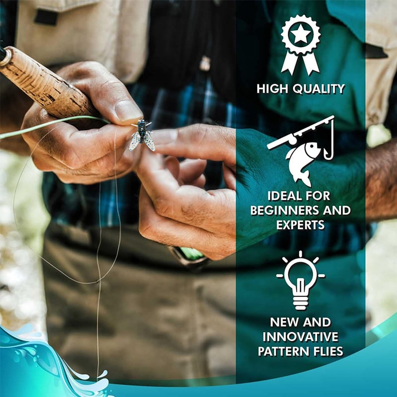 💥Hot Sale 49% OFF💥-Simulated Flies Fishing Attractor Bait Hook