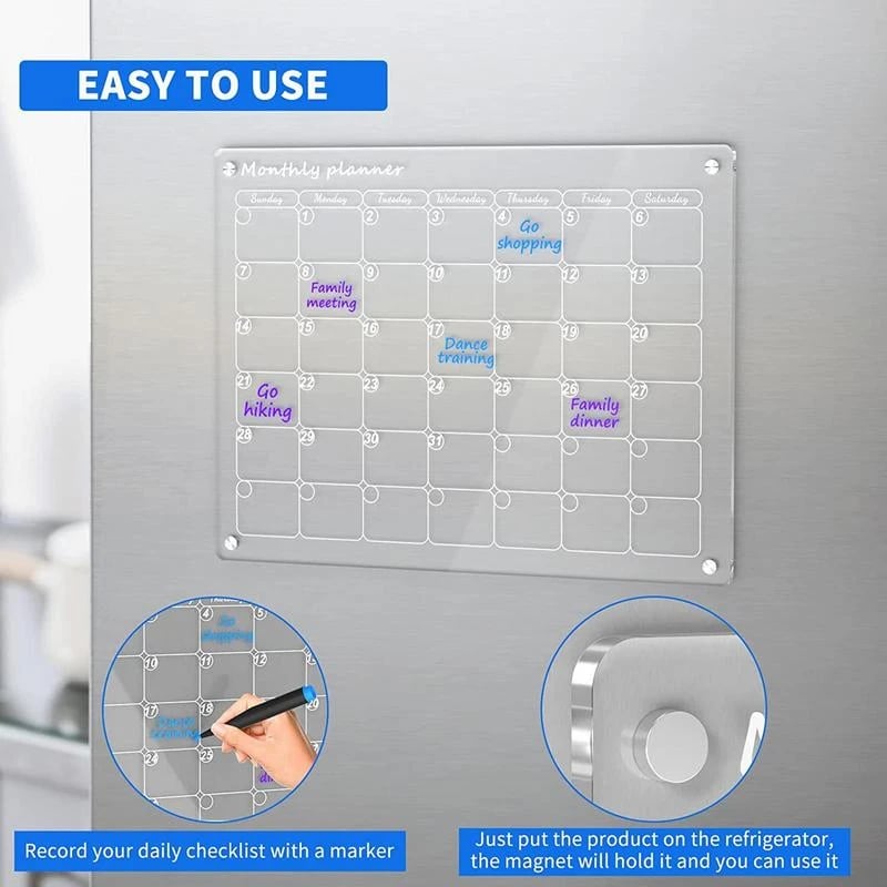 🔥Hot Selling 49% OFF😍📆Magnetic Schedule Planner For Fridge[Permanently reusable]
