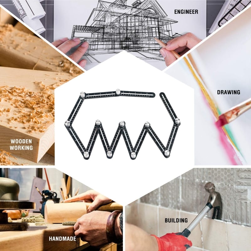 🔥Hot Sale Promotion 49% OFF-12-fold Multi Angle Measuring Ruler