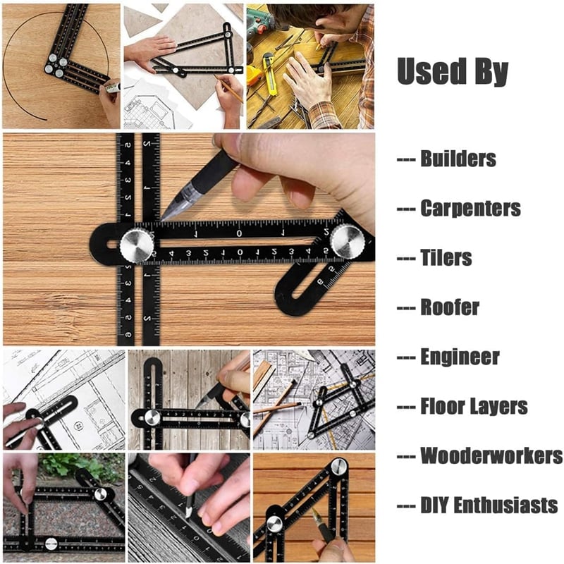 🔥Hot Sale Promotion 49% OFF-12-fold Multi Angle Measuring Ruler